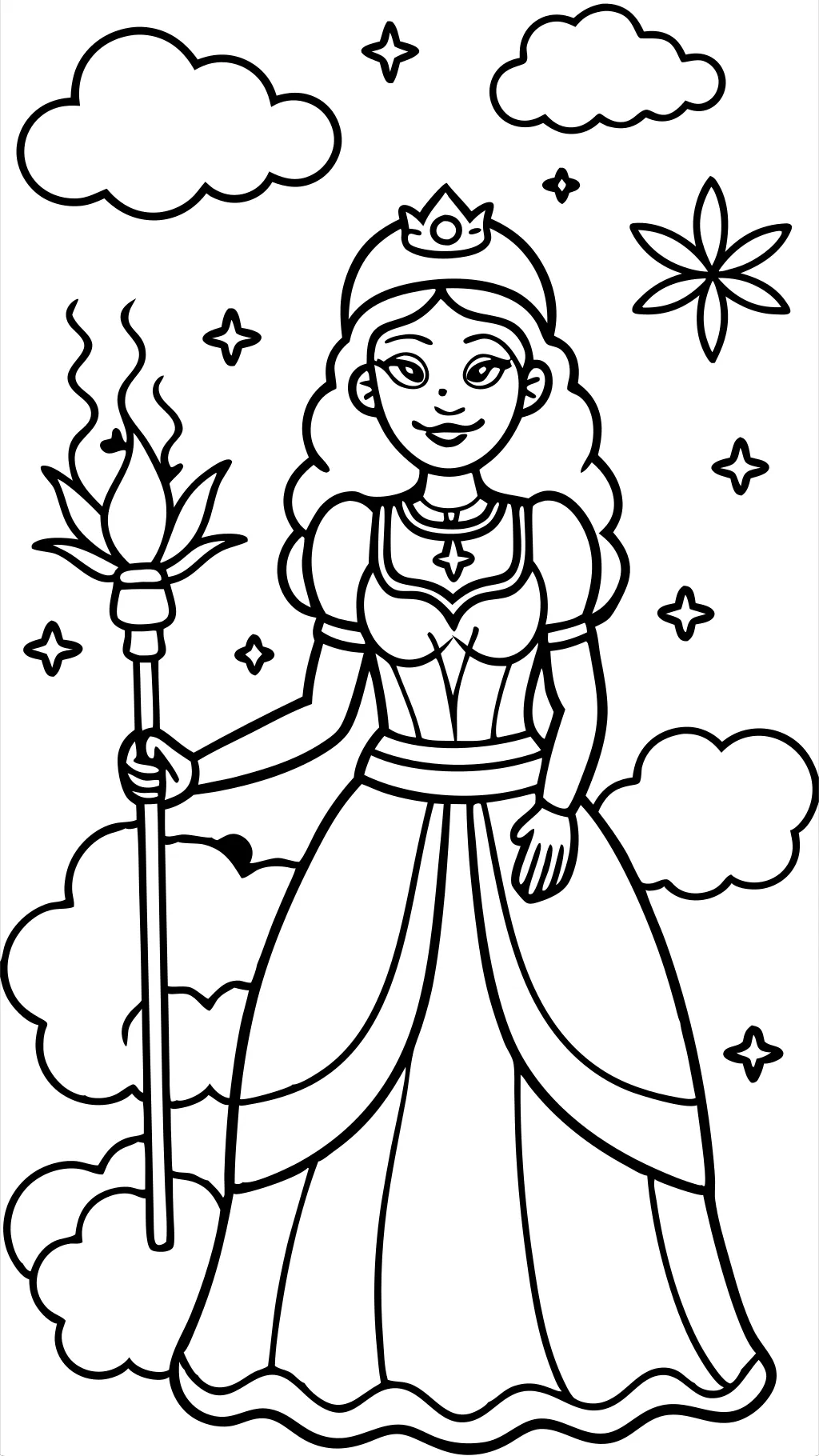 coloriage princesse stoner imprimable